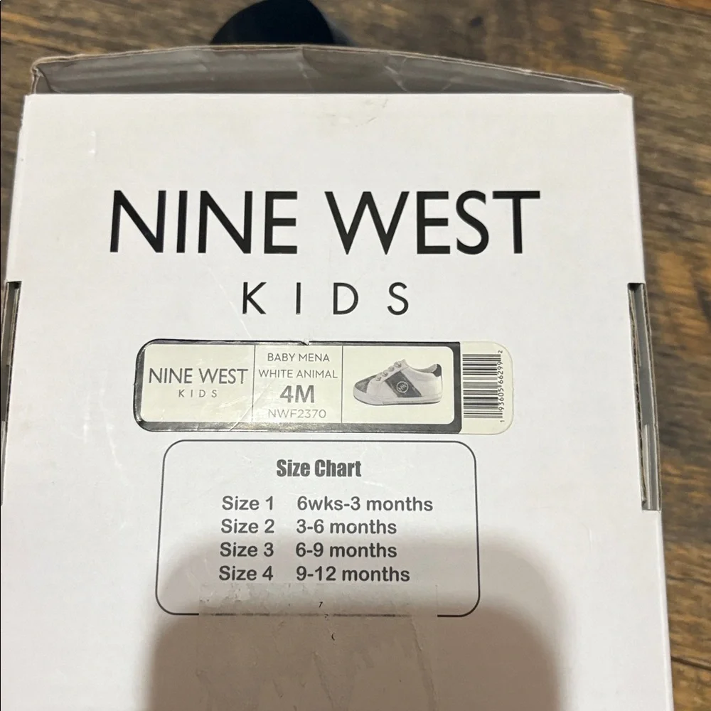 Nine‎ West Baby Mena White Animal Crib Shoes